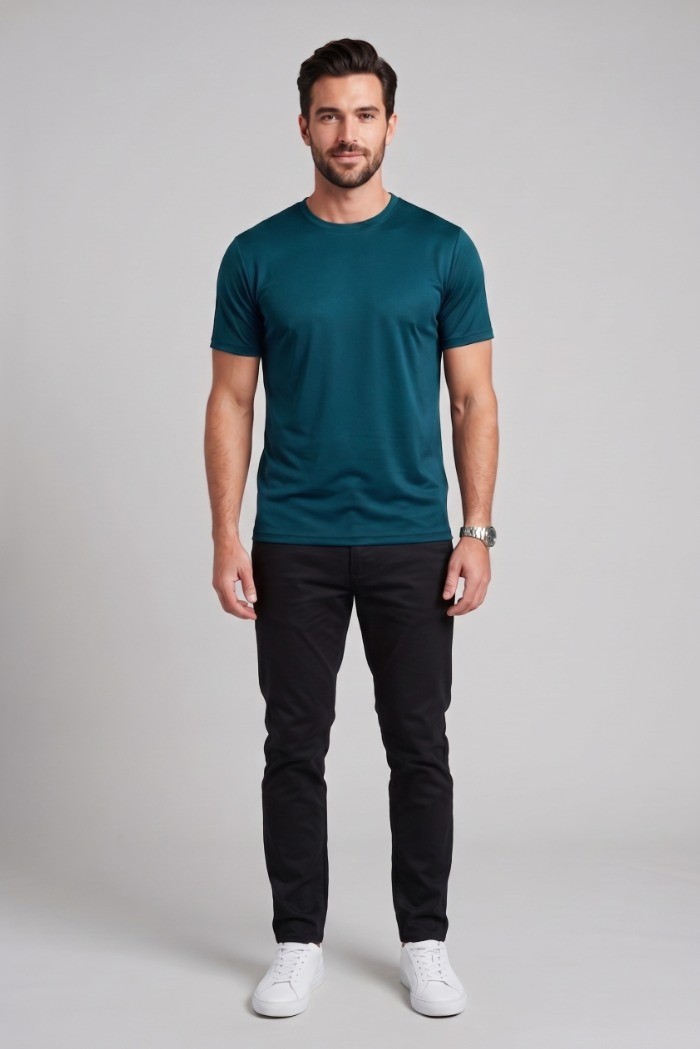 Moro t-shirt girocollo in misto cotone MEM600 [71e13598]