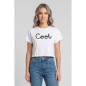 Fly Girl t-shirt in cotone stretch con strass 1005/05 [6e873bf7]