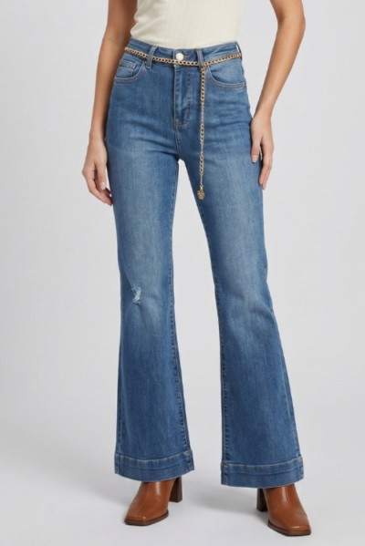 Markup jeans flare in denim di cotone stretch MW1650008 [2cc4a23d]