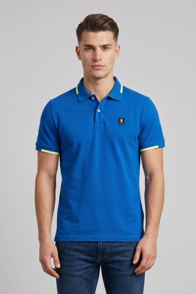 Refrigue polo in piquet di cotone stretch R5022M261 — 805219040079885_1