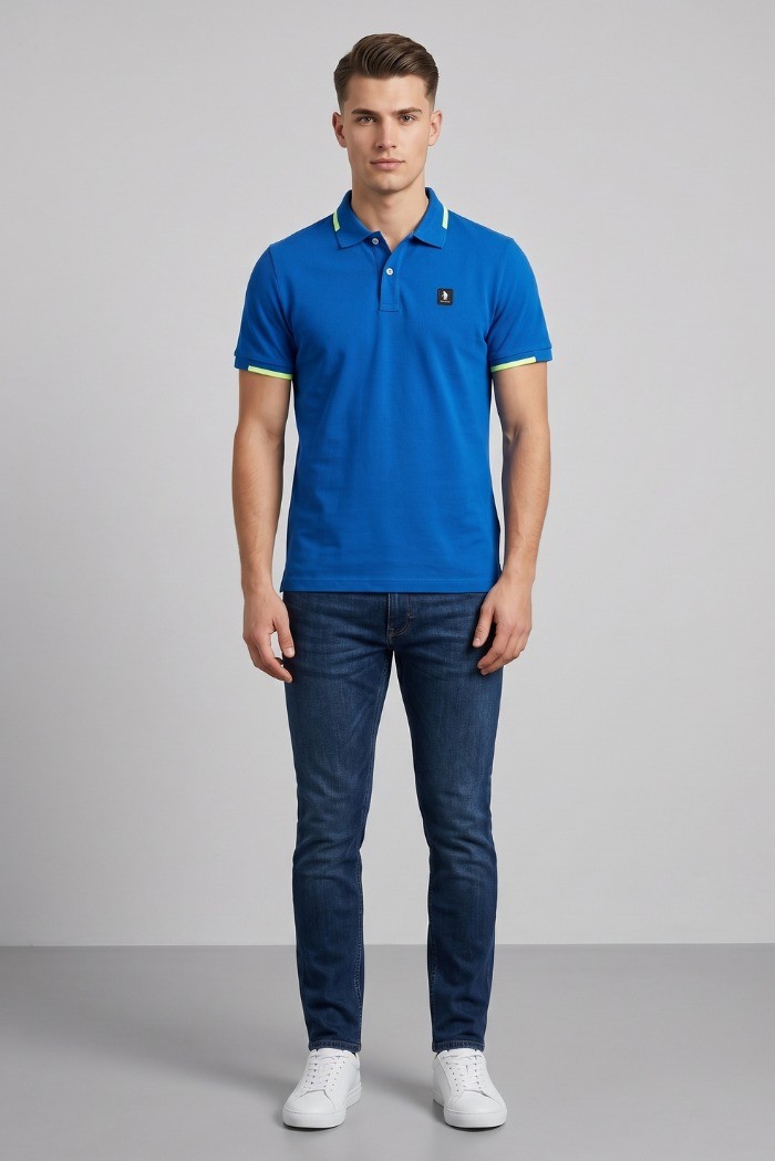 Refrigue polo in piquet di cotone stretch R5022M261 [ee6a9007]