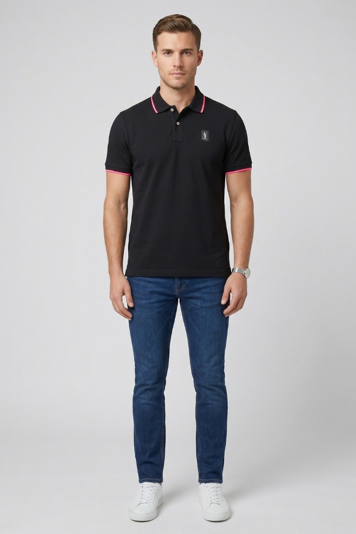 Refrigue polo in piquet di cotone stretch R5022M261 [52e7bcf4]