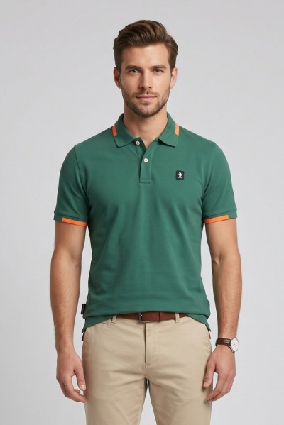 Refrigue polo in piquet di cotone stretch R5022M261 — 805219040079885_5