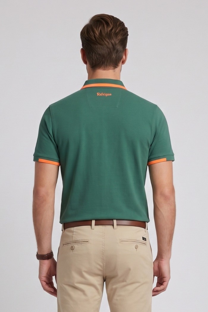 Refrigue polo in piquet di cotone stretch R5022M261 [4c4f83fe]