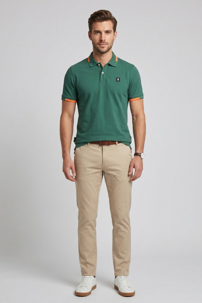 Refrigue polo in piquet di cotone stretch R5022M261 [fb5242fa]