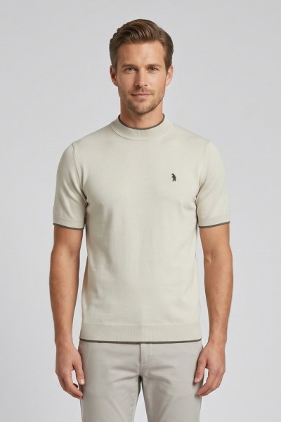 Refrigue maglia in filo di cotone con contrasti R4064M261 [abf419e8]