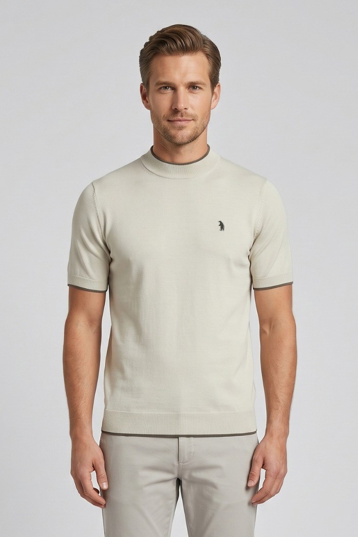 Refrigue maglia in filo di cotone con contrasti R4064M261 [abf419e8]