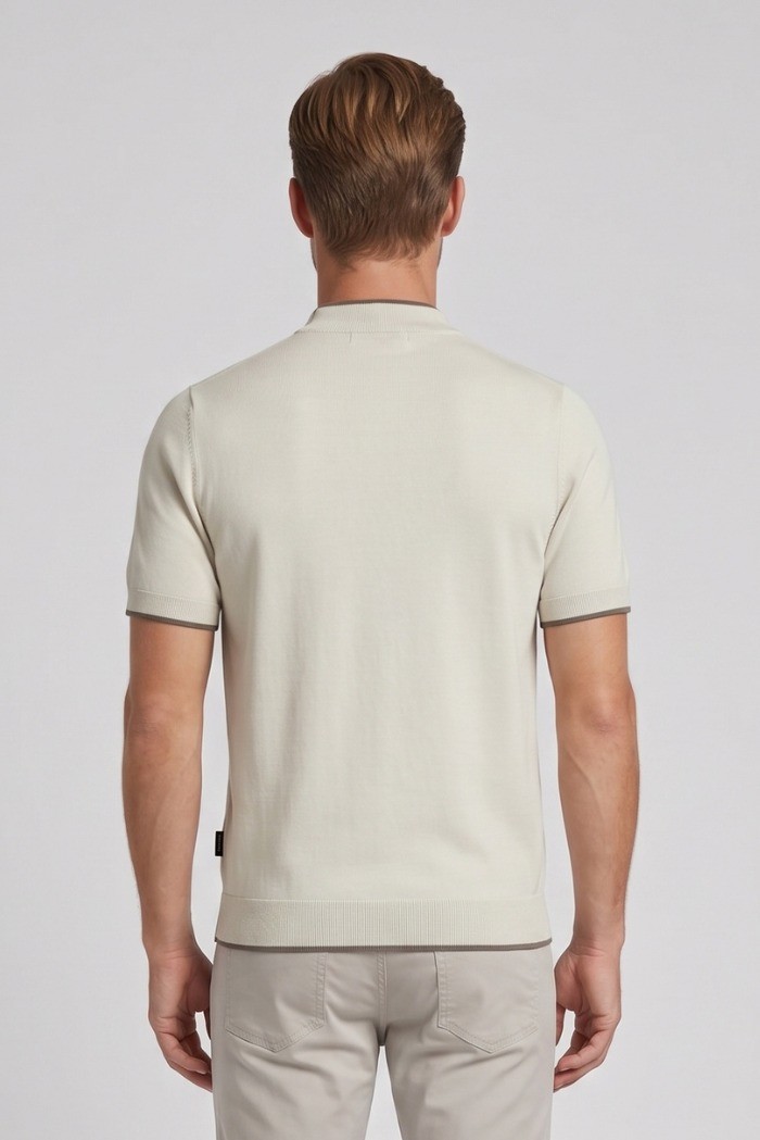 Refrigue maglia in filo di cotone con contrasti R4064M261 [72d25ae5]