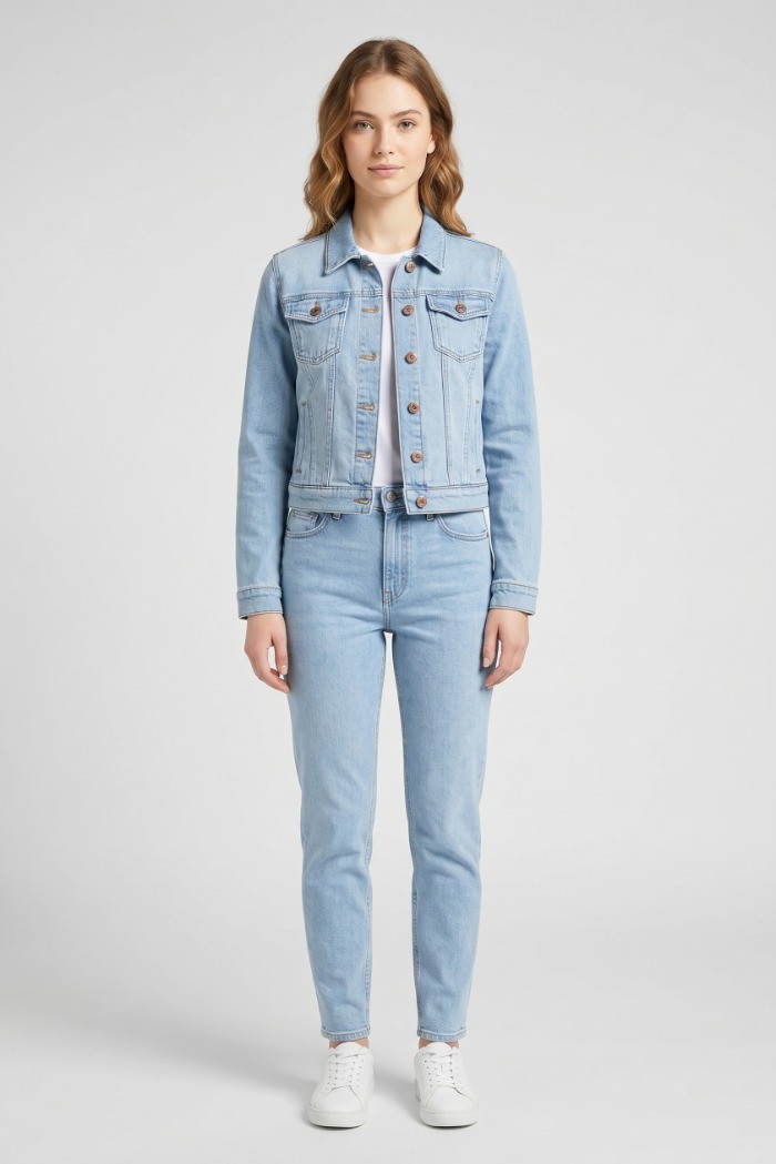 PDK giubbino in denim di cotone stretch 2225PGJ9556 [b79dee26]