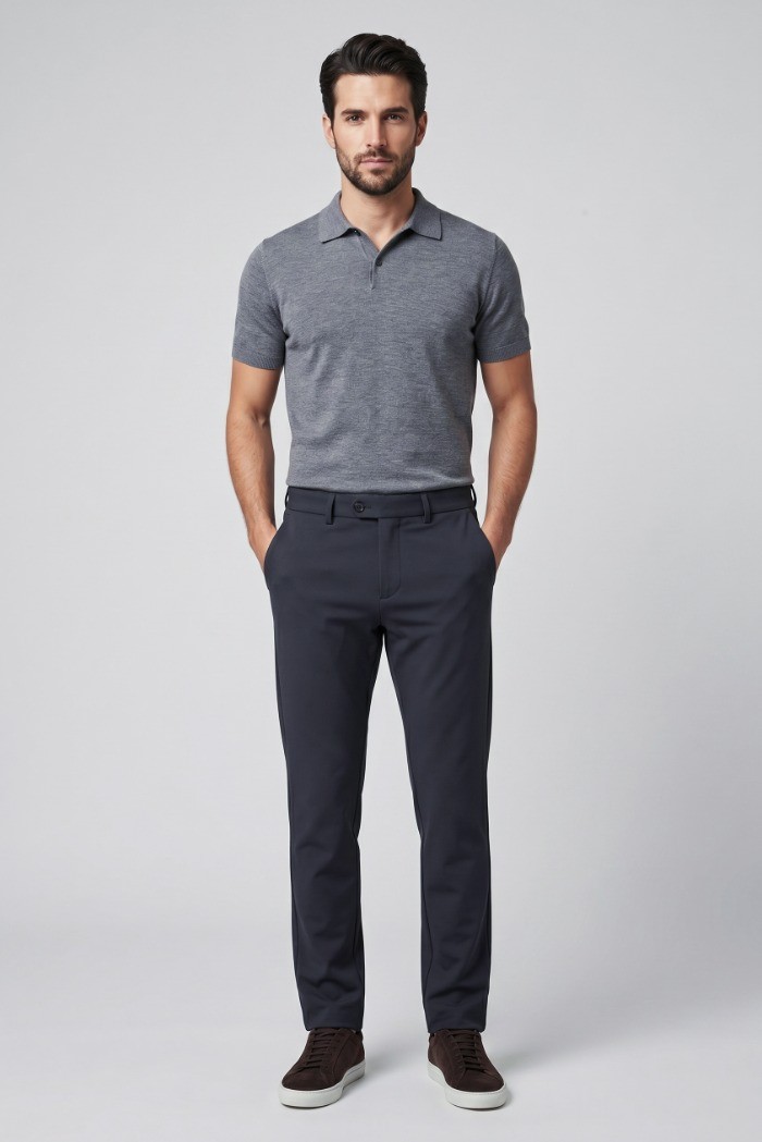 Guy pantalone in misto viscosa stretch Spider265-jon m50023 [be974fe1]