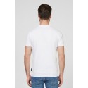 Icon t-shirt in cotone con stampa logo effetto pittura IUT034 [5cac0604]