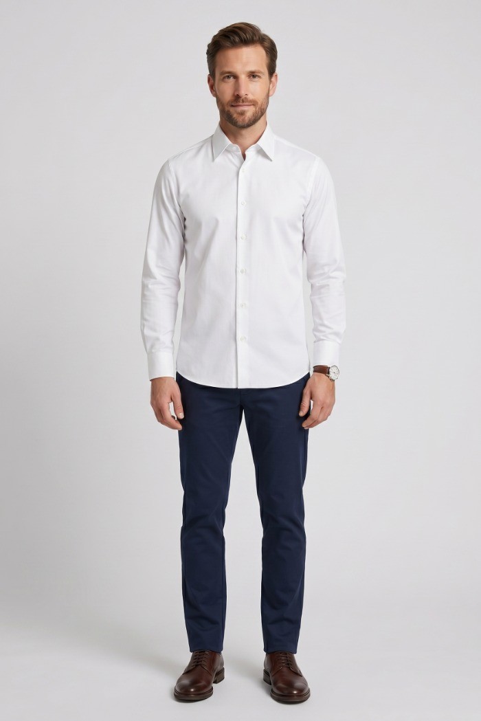 Vipa Camiceria camicia tailor fit in cotone Manila [dae955cb]