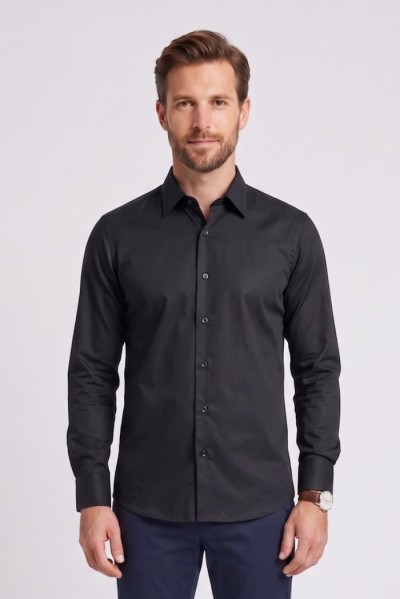 Vipa Camiceria camicia tailor fit in cotone Manila — 805219040079046_2