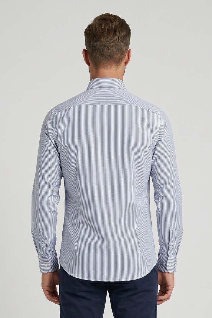Vipa Camiceria camicia botton down rigata in cotone David [5ea3b651]