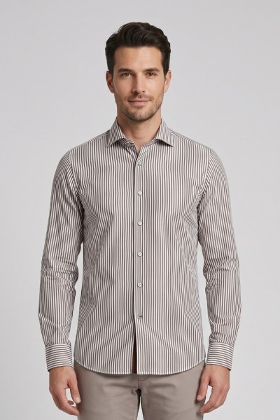 Vipa Camiceria camicia rigata in cotone Tarra [74af554b]