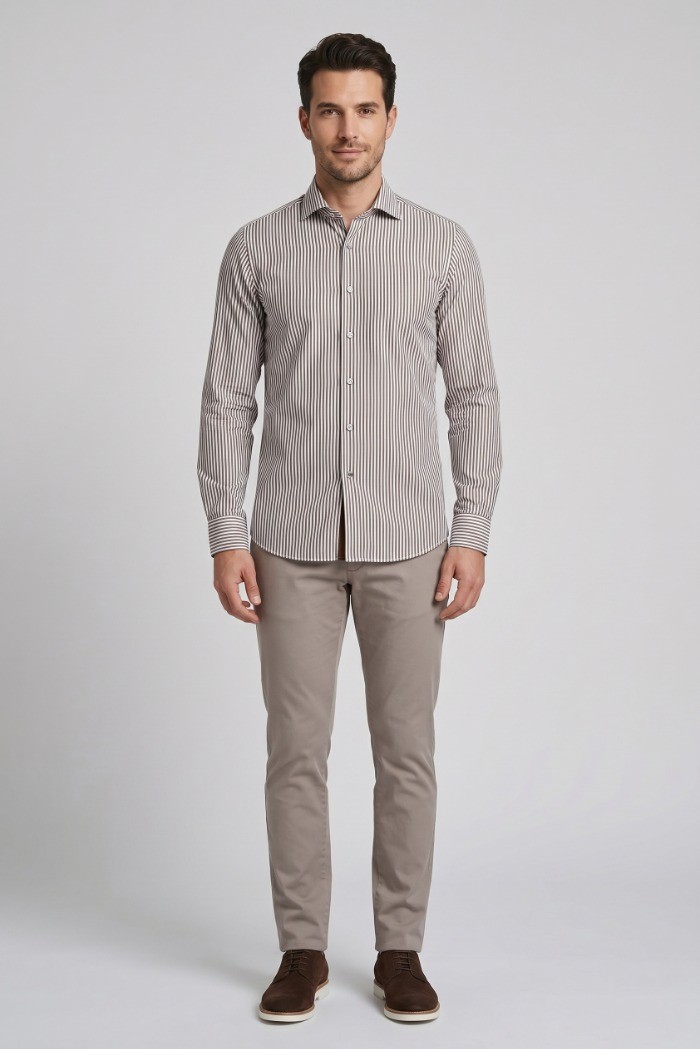 Vipa Camiceria camicia rigata in cotone Tarra [1a94d742]