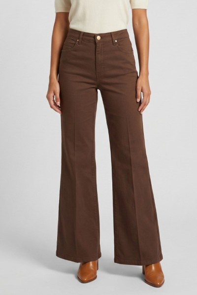 Fly Girl pantalone flare in cotone stretch 31329/02 — 805219040079583_1