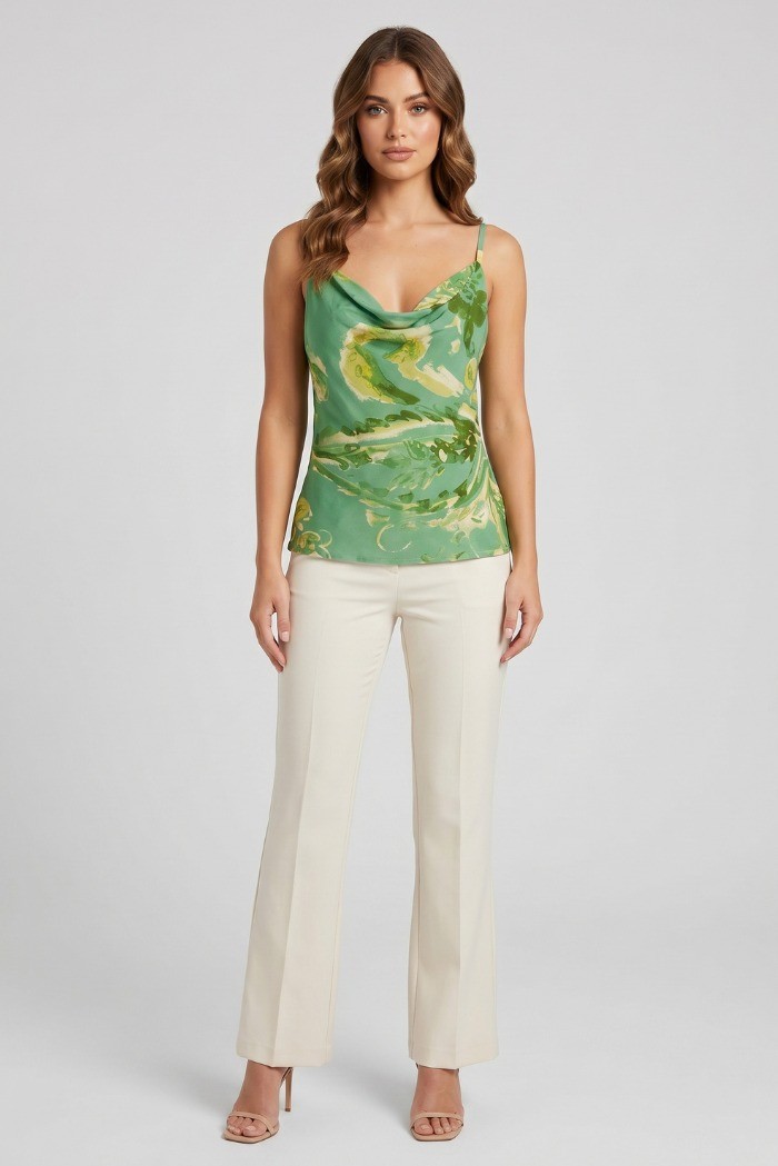 Fly Girl top in viscosa a fantasia 2984/03 [51697d8e]