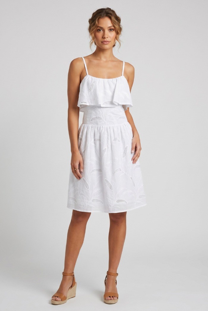 Fly Girl abito in cotone con ricami 91489/01 [064a38f9]