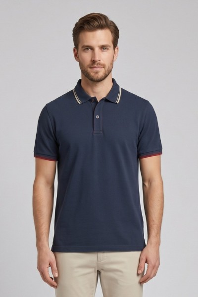 Guy polo in piquet di cotone Cabrio128-ptx m49905 [21f23d09]