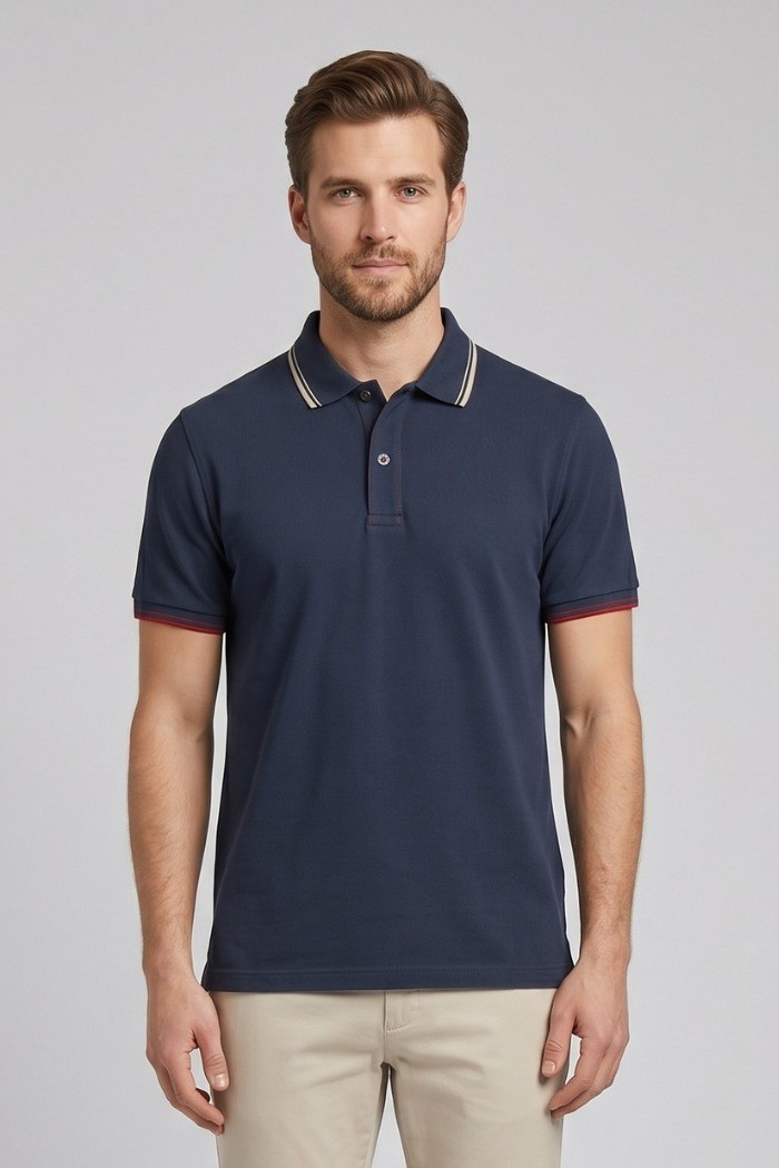 Guy polo in piquet di cotone Cabrio128-ptx m49905 [21f23d09]