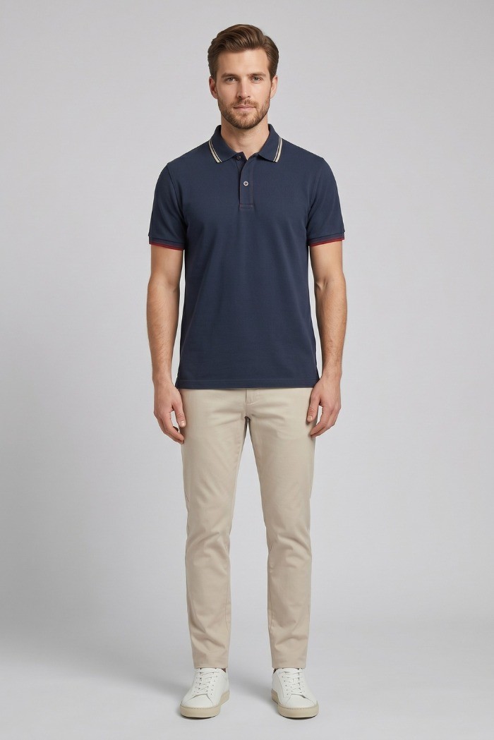 Guy polo in piquet di cotone Cabrio128-ptx m49905 [4fc9bf00]