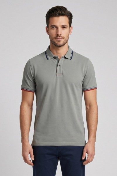 Guy polo in piquet di cotone Cabrio128-ptx m49905 [c96339be]