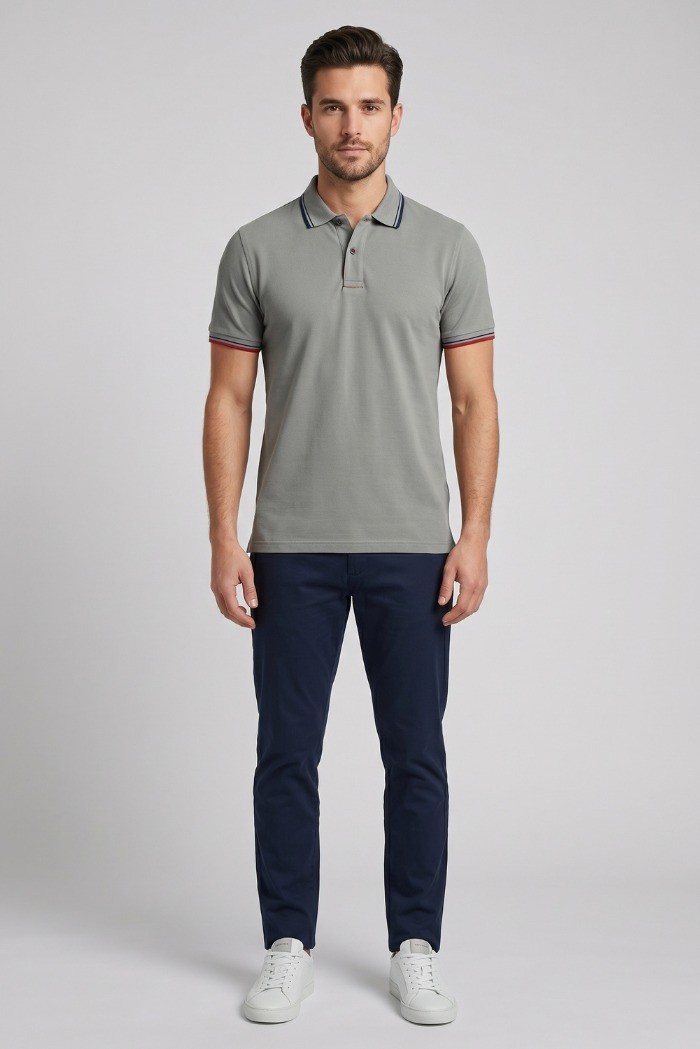 Guy polo in piquet di cotone Cabrio128-ptx m49905 [a758bbb7]