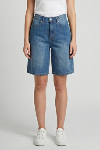 Markup bermuda in denim di cotone MW1650019 — 805219040079691_1