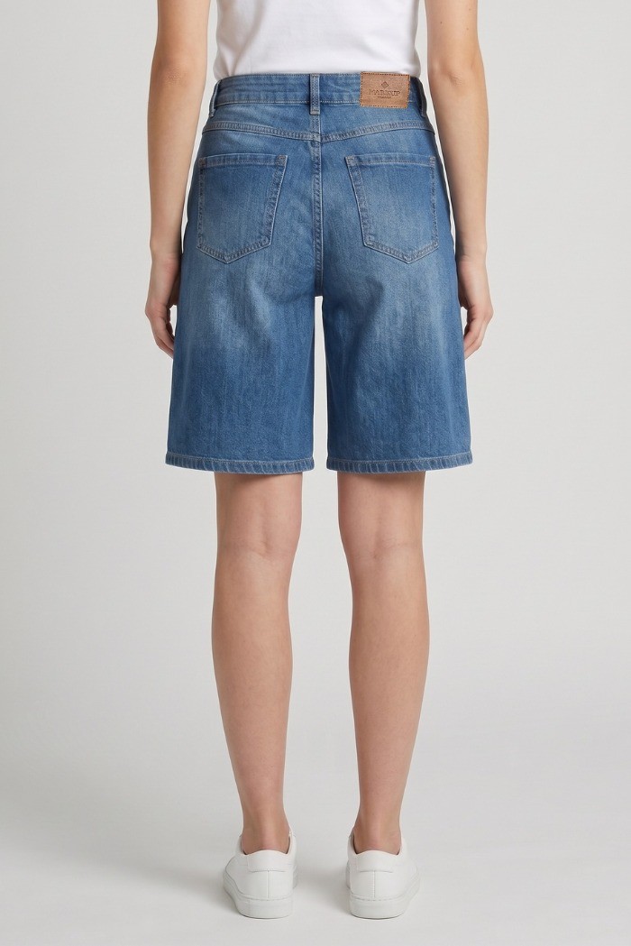 Markup bermuda in denim di cotone MW1650019 [24e1f6a6]