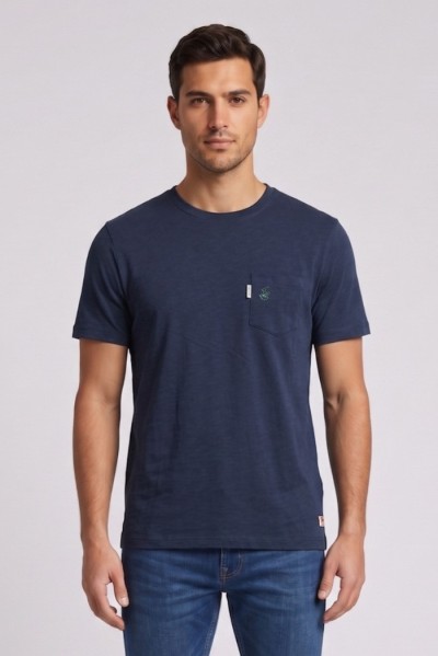 Beverly Hills Polo Club t-shirt in jersey di cotone con taschino TS450040 [1f9a3e61]