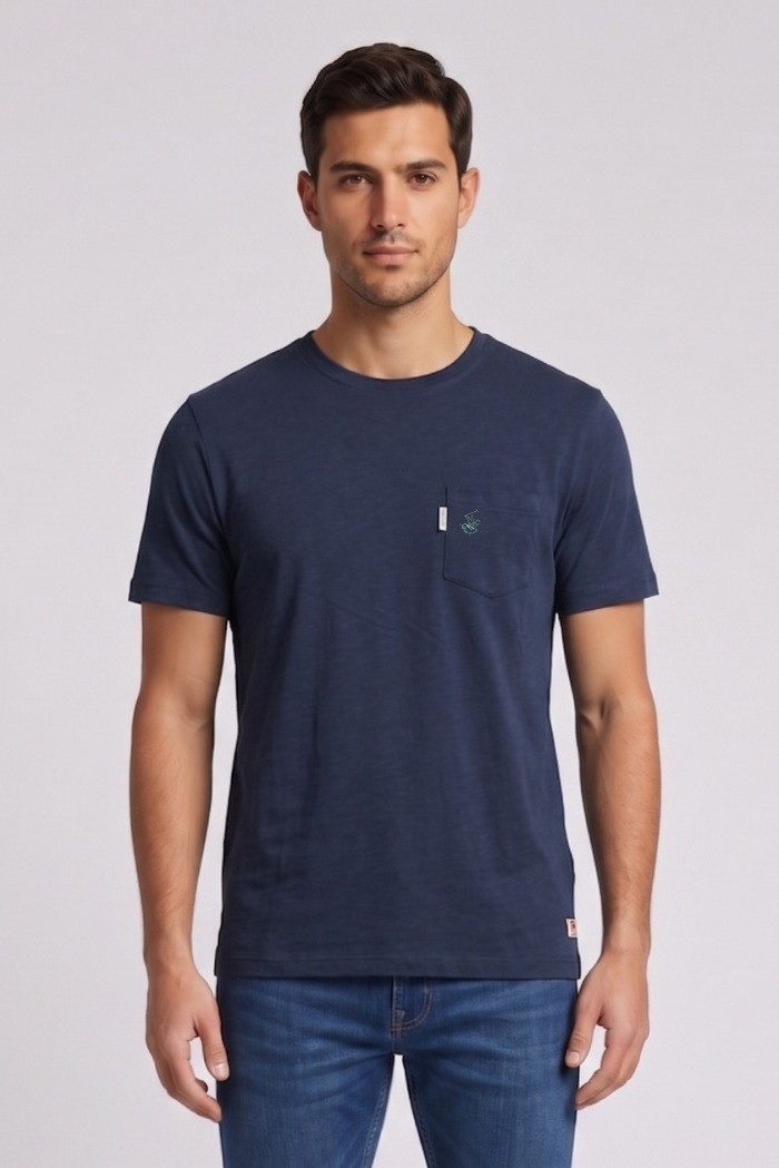 Beverly Hills Polo Club t-shirt in jersey di cotone con taschino TS450040 [1f9a3e61]