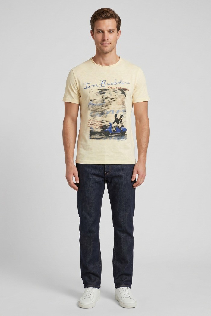 Guy t-shirt in jersey di cotone Cabrio114-sb M49885 [129be811]