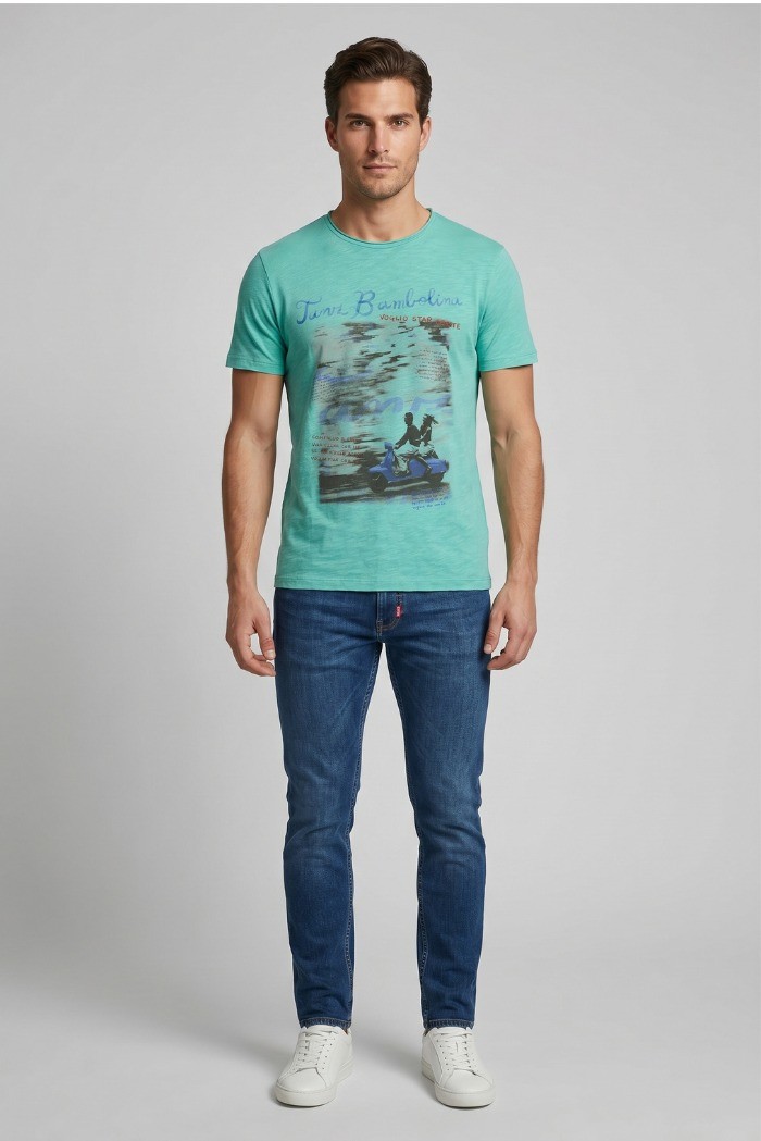 Guy t-shirt in jersey di cotone Cabrio114-sb M49885 [608d0d05]