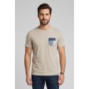 Guy t-shirt in jersey di cotone con taschino Cabrio118-sb M49889 [62b72d9c]