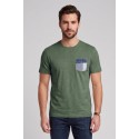 Guy t-shirt in jersey di cotone con taschino Cabrio118-sb M49889 [7319cf64]