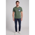 Guy t-shirt in jersey di cotone con taschino Cabrio118-sb M49889 [1d224d6d]