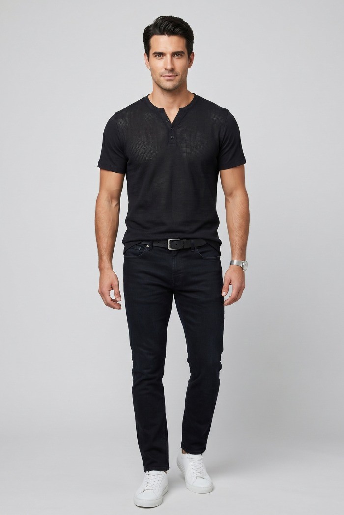 Guy t-shirt in cotone traforato Cabrio127-yuta jef M49893 [7b55980b]