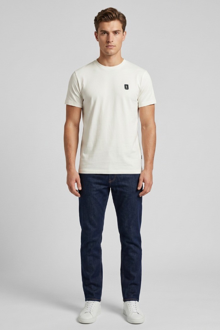 Refrigue t-shirt in piquet di cotone stretch R4514M261 [7fc5b856]