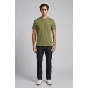 Refrigue t-shirt in jersey con logo ricamato R4533M261 [608e4486]