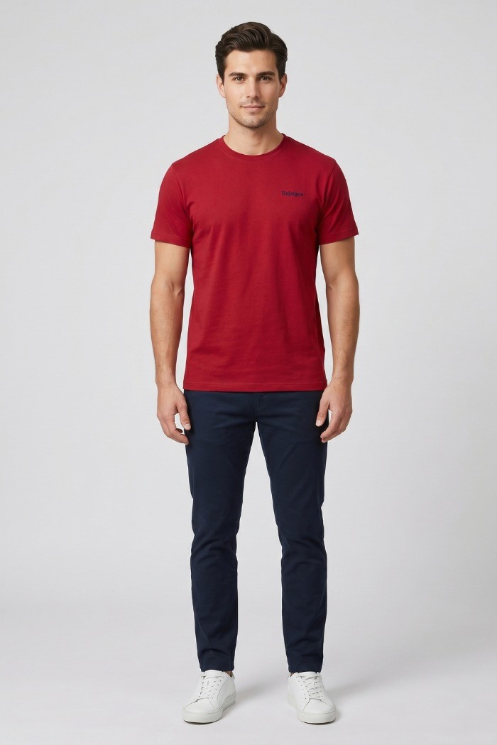 Refrigue t-shirt in jersey con logo ricamato R4533M261 [b02eeb90]