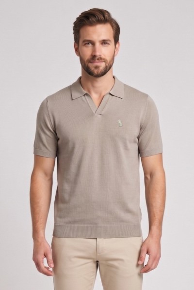 Refrigue polo derby in filo di cotone R5009M261 [6b5be9d6]