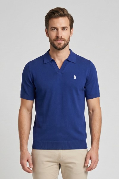 Refrigue polo derby in filo di cotone R5009M261 [db192d4e]