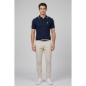 Refrigue polo in filo di cotone con contrasti R5012M261 [13a6495d]