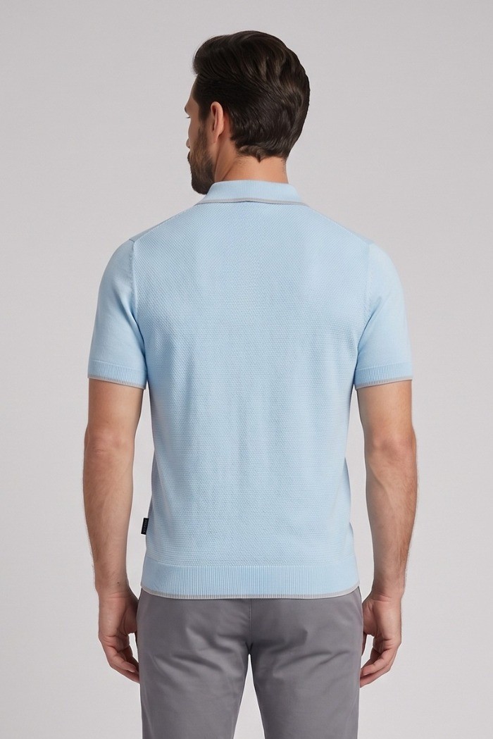 Refrigue polo in filo di cotone con contrasti R5012M261 [ace9f88a]