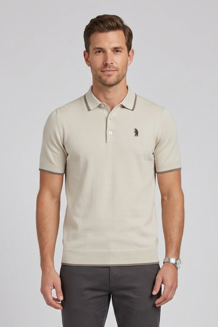Refrigue polo in filo di cotone con contrasti R5012M261 [d3f931f3]
