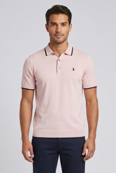 Refrigue polo in filo di cotone con contrasti R5012M261 — 805219040079891_5