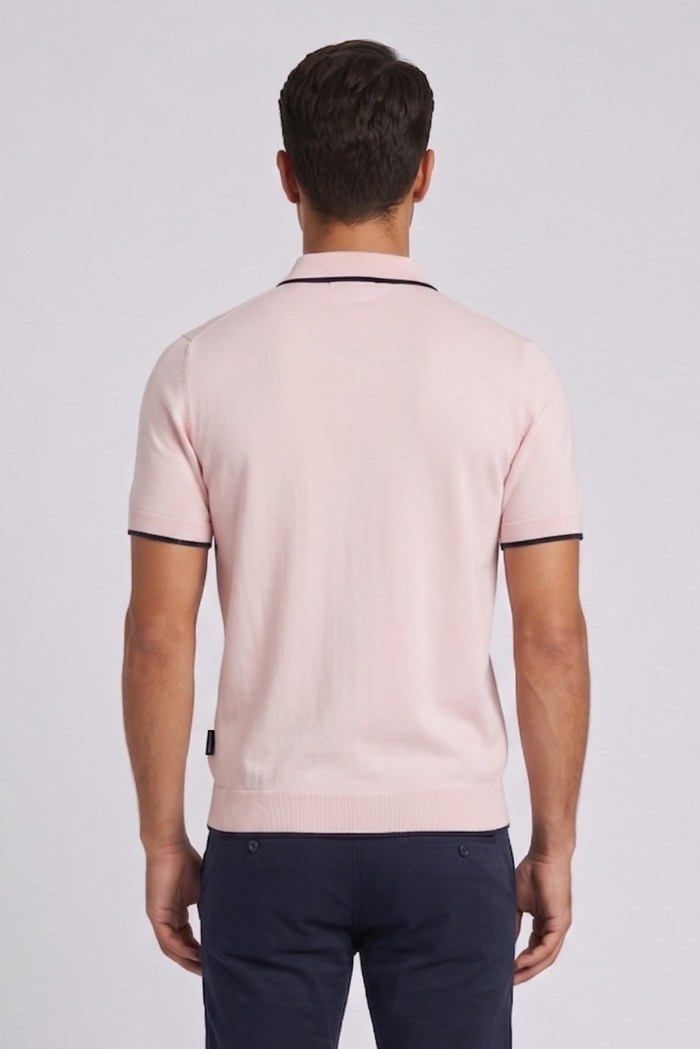 Refrigue polo in filo di cotone con contrasti R5012M261 [56ea2513]