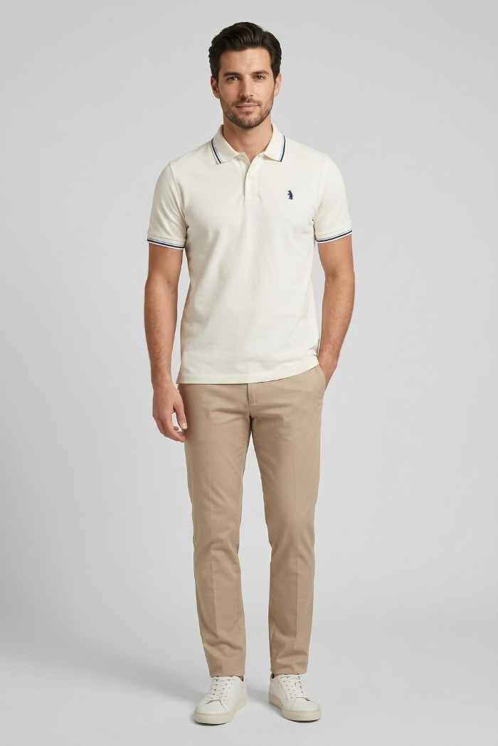 Refrigue polo in piquet di cotone stretch R5017M261 [10807b2c]