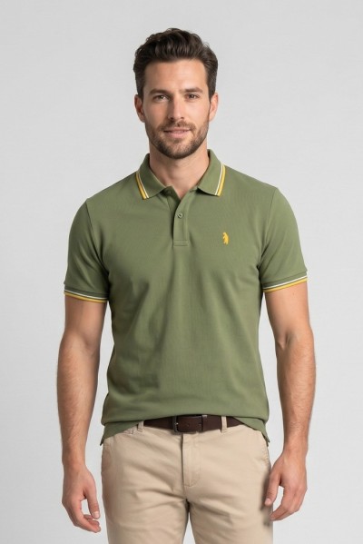 Refrigue polo in piquet di cotone stretch R5017M261 — 805219040079894_3